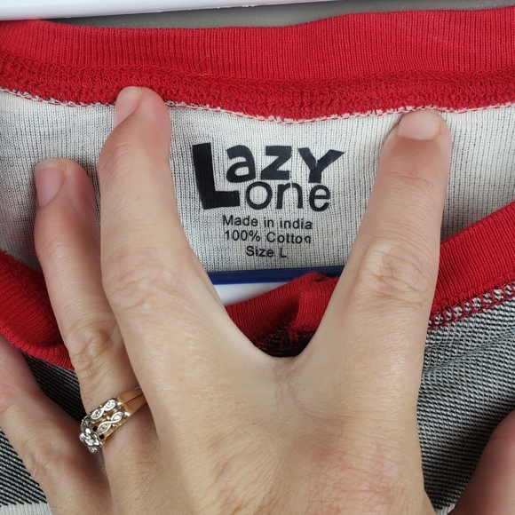 Lazy One Pajamas Sz Large Womens Buffalo Plaid Flap Jack 100% Cotton Long Sleeve - Picture 5 of 12